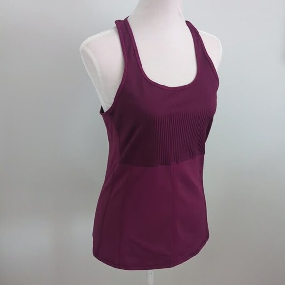 Athleta Vitality Rib Tank Pocket Velvet Plum size Medium - Picture 7 of 9